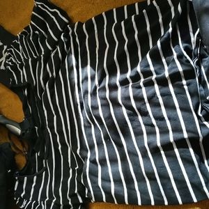 Black and white striped shirt